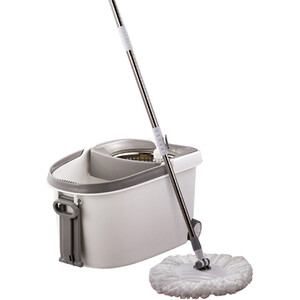 Mobile Mop Bucket with 2 Replacement Heads