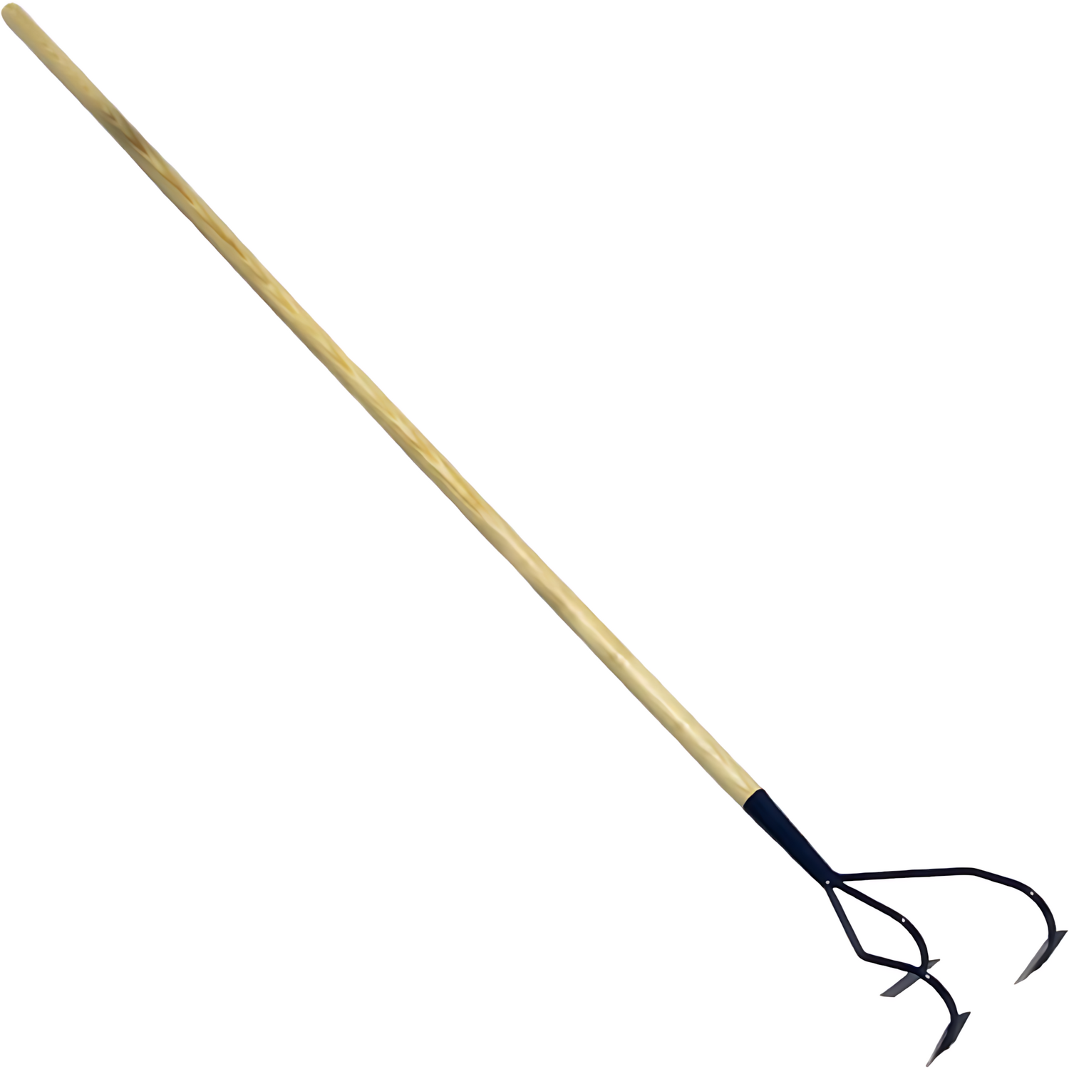 3-Prong Hand Soil Cultivator with Handle, Scarifier Digging Hoe Tool - Multi