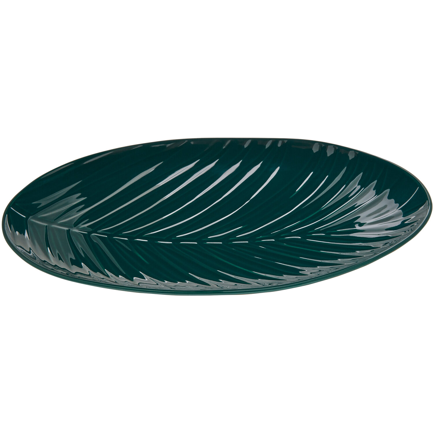 Bali Dark Green Serving Plate - Green