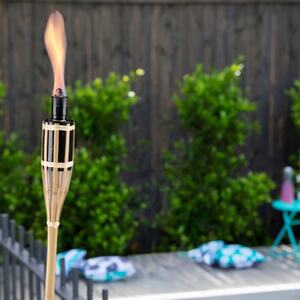 2ft Bamboo Torch Lantern - Outdoor Lighting Burner - Set of 2
