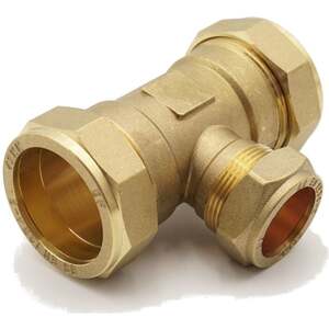 Prima Plus Reduced Tee 42mm x 42mm x 28mm - MPN 21099069 - Brass Compression Fitting for Water and G