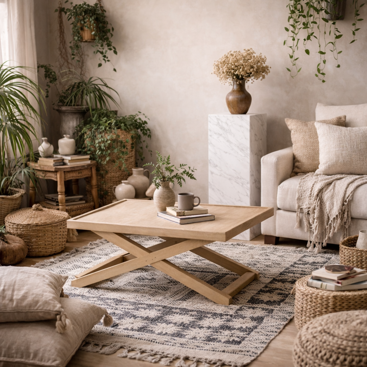 Enniscorthy Small Blonde Veneer Coffee Table - Blonde