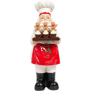 Chef Santa Polyresin Ornament