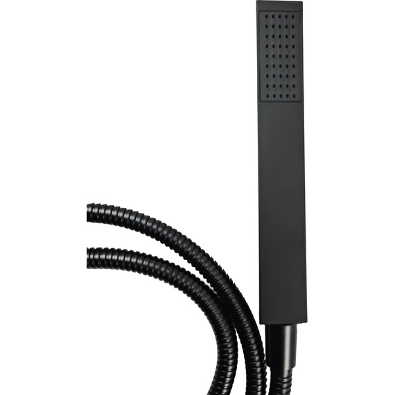 Shower Handle Black Square