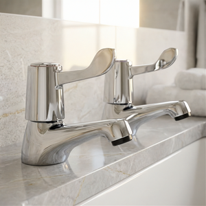 Contract Lever Bath Taps Fillers Chrome WRAS