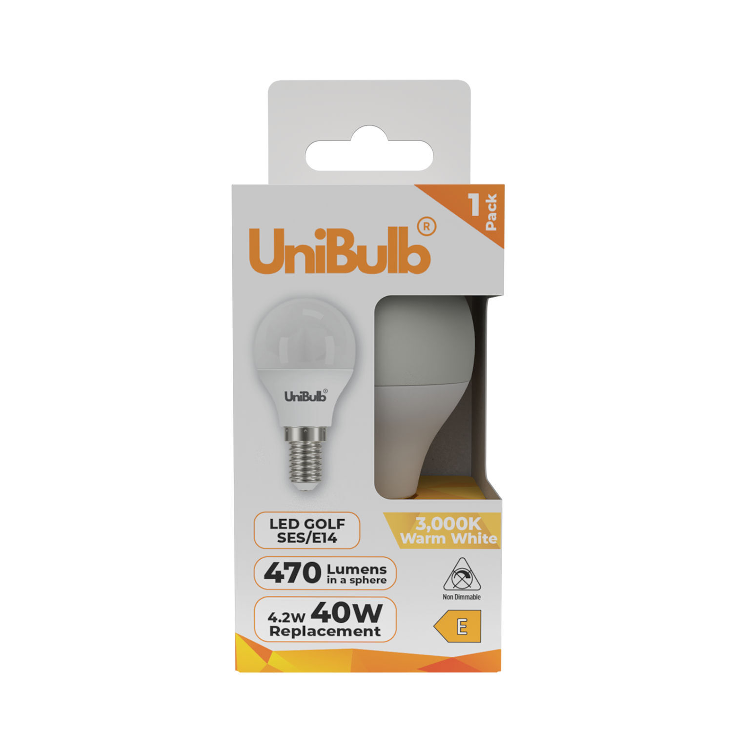 Image of UniBulb LED Golf Ball E14 470lm&hellip;