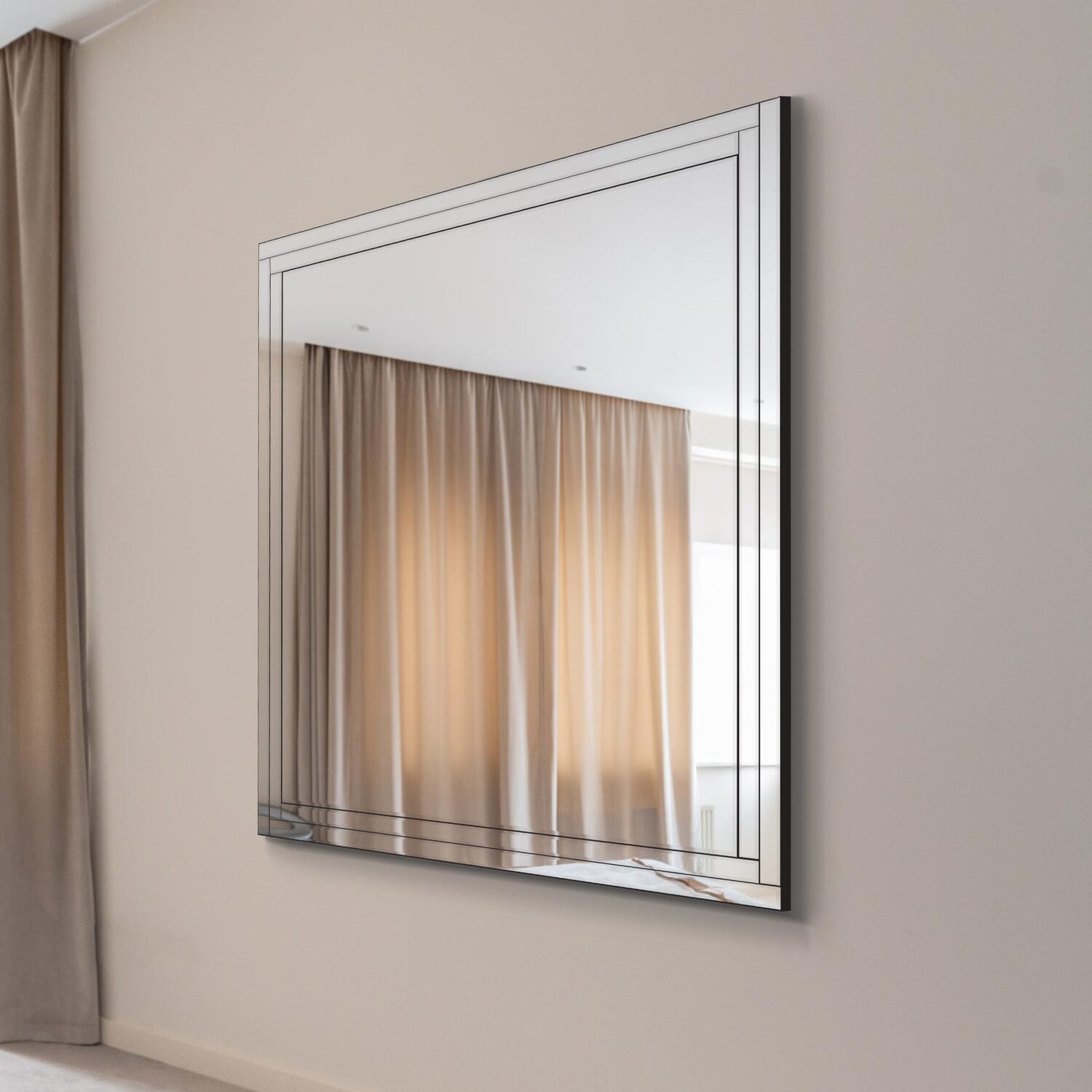 Image of MirrorOutlet Luxford All Glass Bevelled Large&hellip;