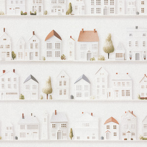 Little Town House Wallpaper