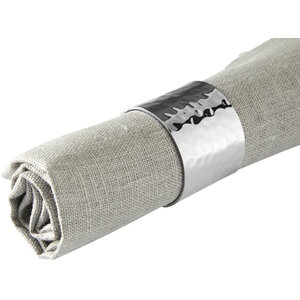 Set Of Four Silver Finish Napkin Rings