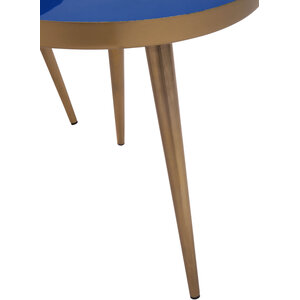 Amira Blue Enamel Nest Of Two Tables.