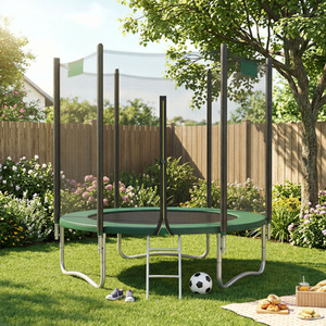 SONGMICS Trampoline with Safety Net