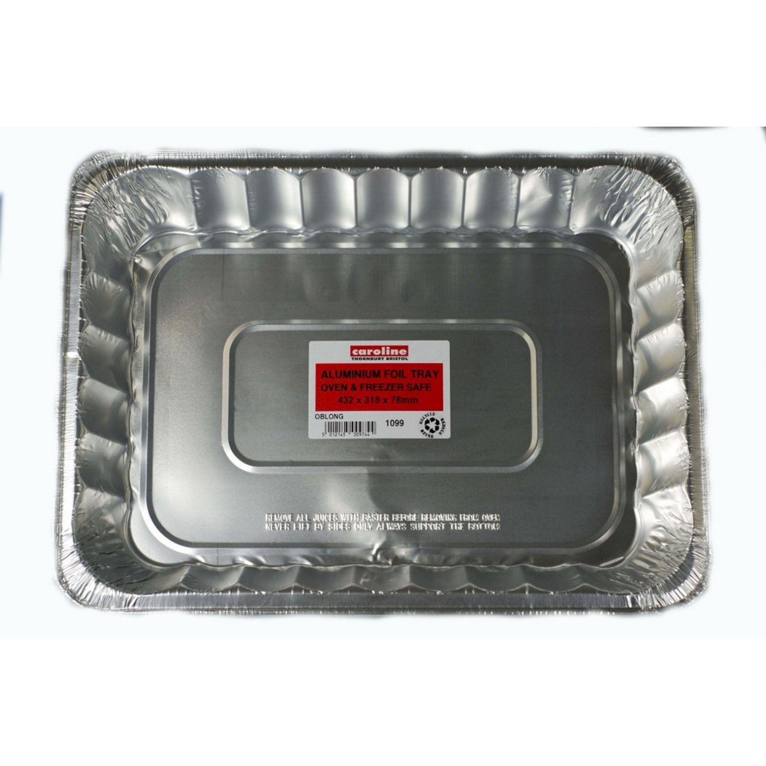 Caroline Oblong Tray - Silver