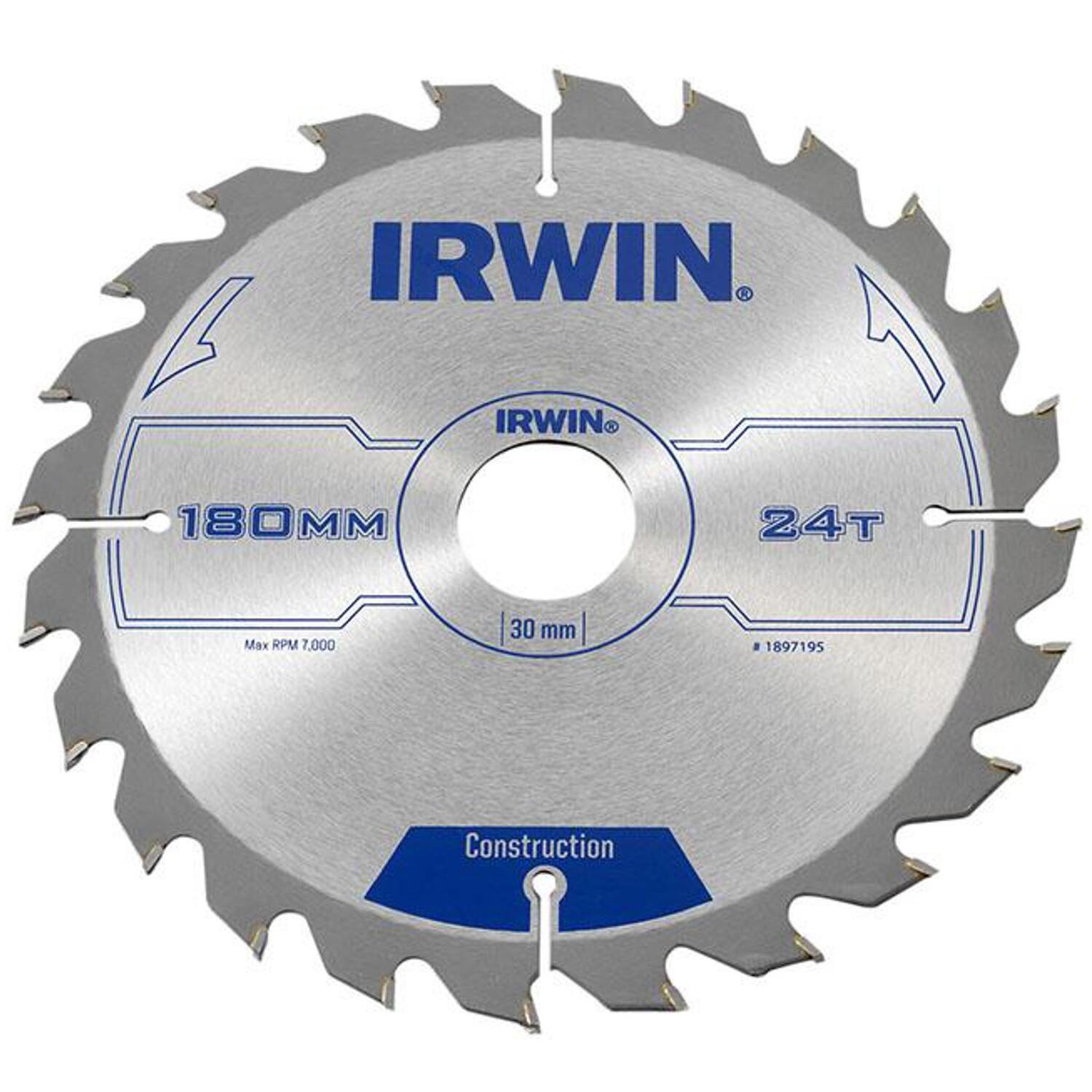 Irwin 1897195 Circular Saw Blade 180 X 30Mm X 24T Atb - Image 7