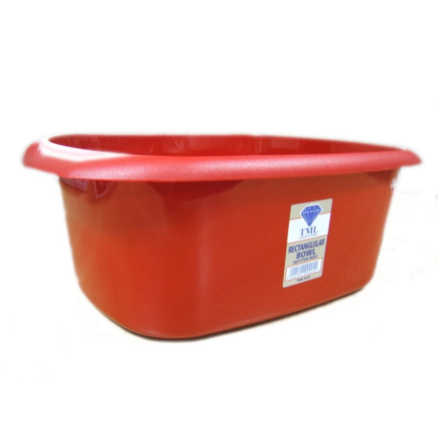 Image of TML Rectangular Plastic Bowl - Glitter&hellip;