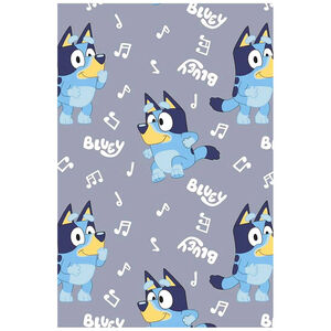 Bluey Childrens/Kids Fleece Music Notes Supersoft Blanket