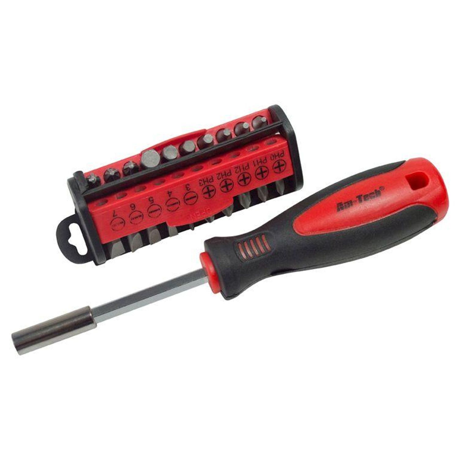 Amtech Screwdriver & Bit Set 31Pk - One Colour