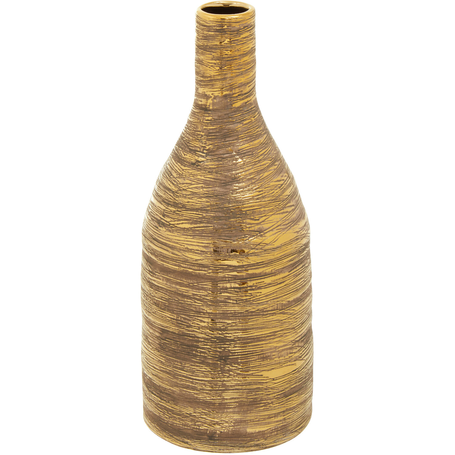 Orsina Hermosa Small Ceramic Vase in Gold