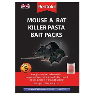 Rentokil Mouse & Rat Killer Pasta Bait 5 Sachets