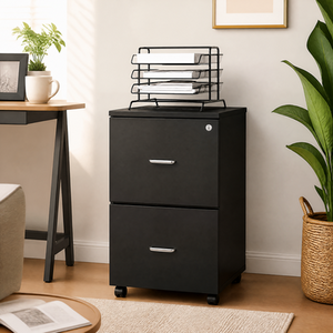 2-Drawer File Cabinet, Locking Filing Cabinet for Home Office