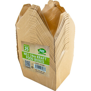 Pack of 25 Kraft Food Boxes