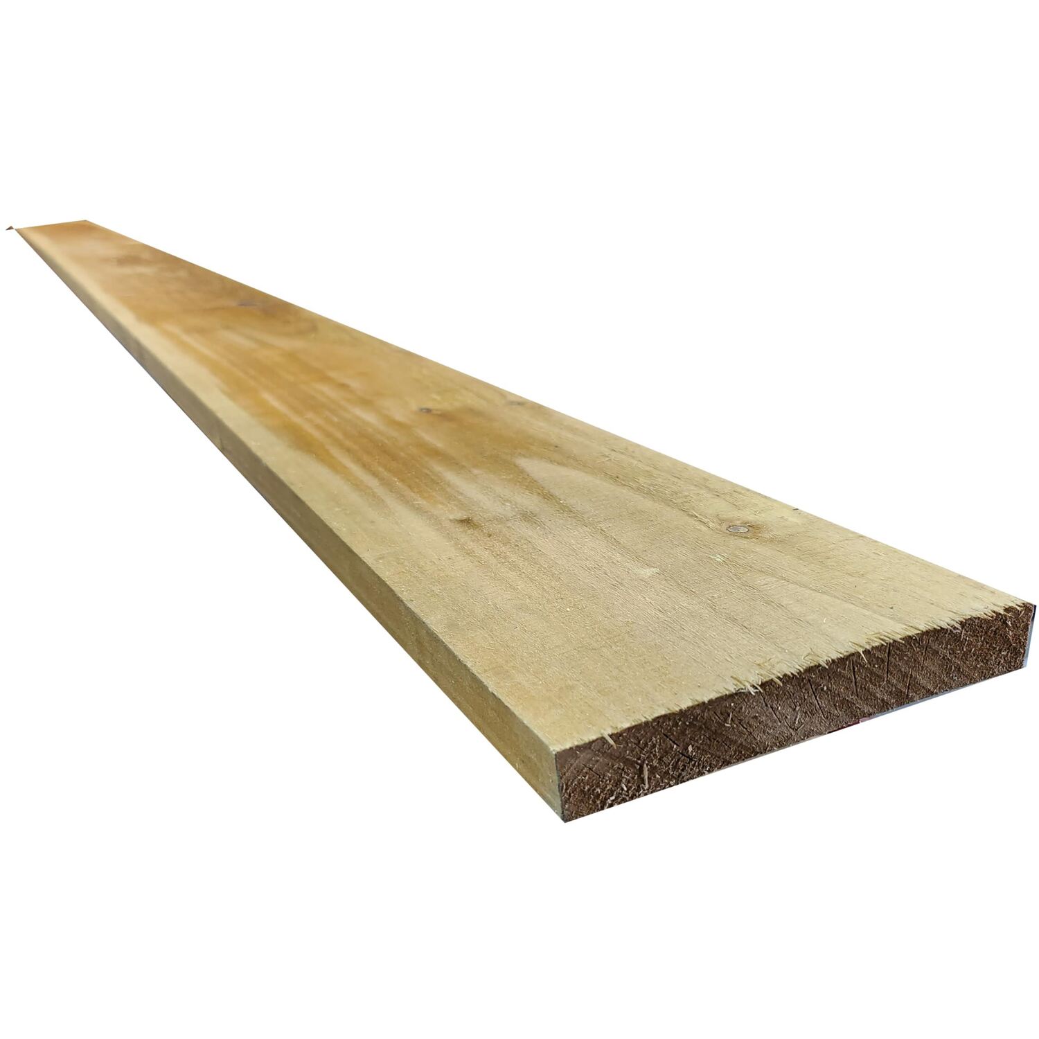 Snowdon Timber Treated 6X1" Gravel Board (T) 22Mm (W) 150Mm (L) 1.8M - Pack Of 10 - Natural / 8Kg