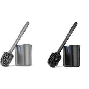 Premium Silicone Toilet Brush And Holder Set Wall Mountable