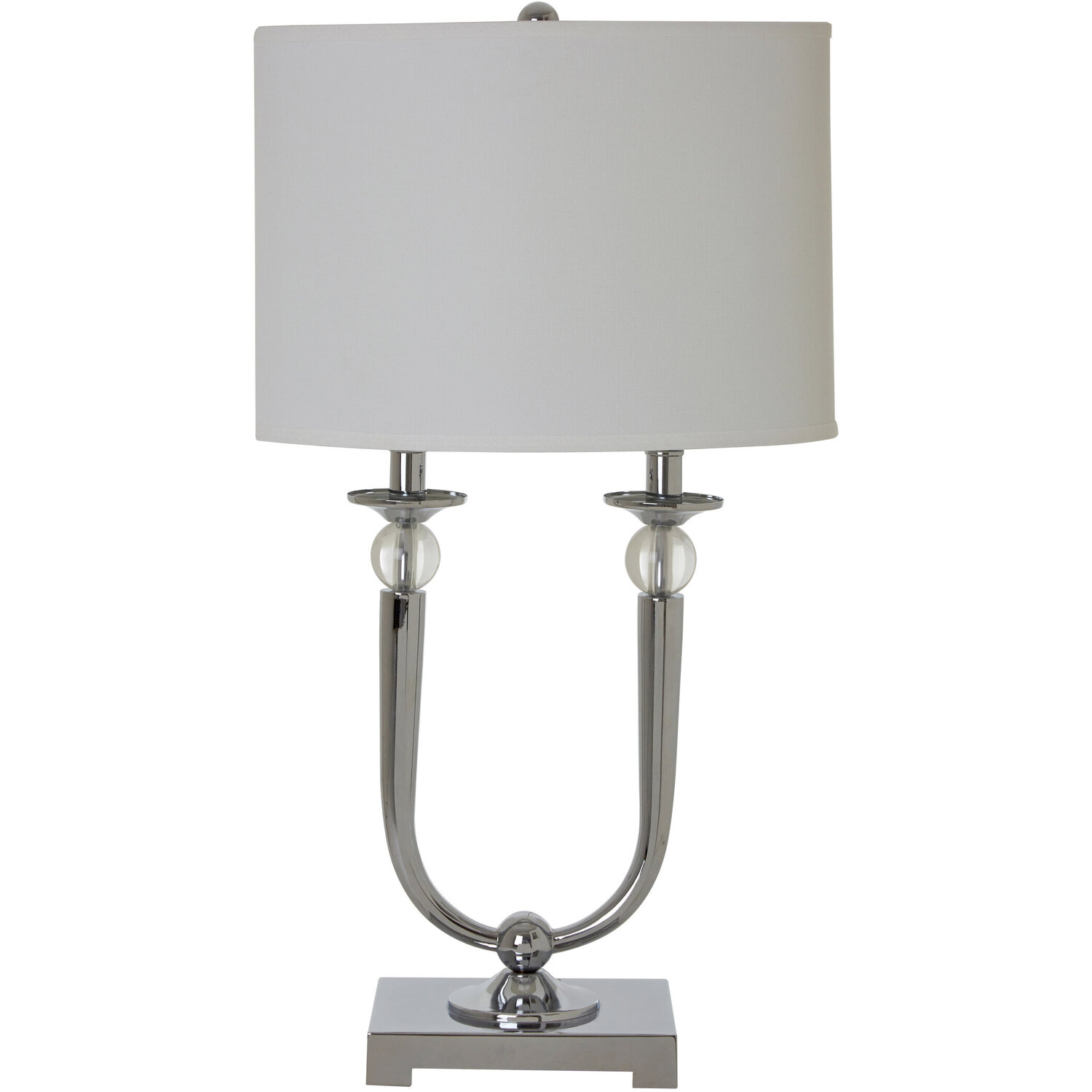 Orsina Lene Table Lamp With Eu Plug - Black, Silver