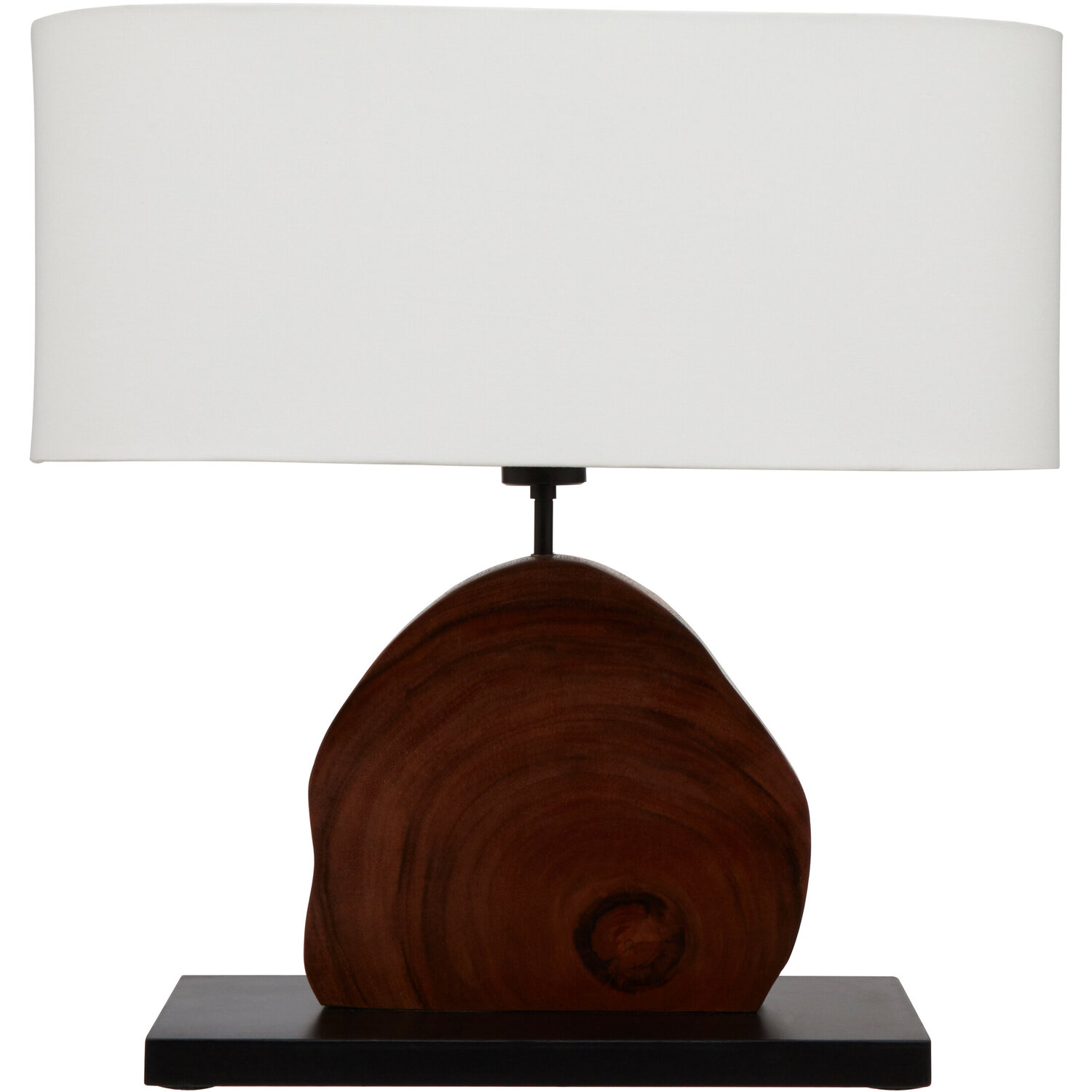 Orsina Hestina Wooden Live Edge Design Table Lamp - Natural, Brown
