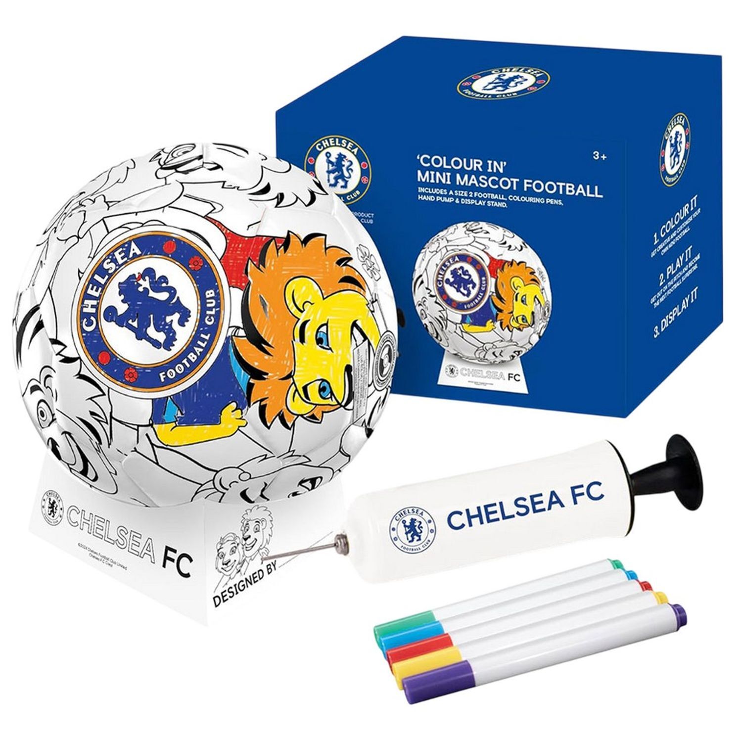 Chelsea Fc Colour In Mini Football Set - Multicoloured