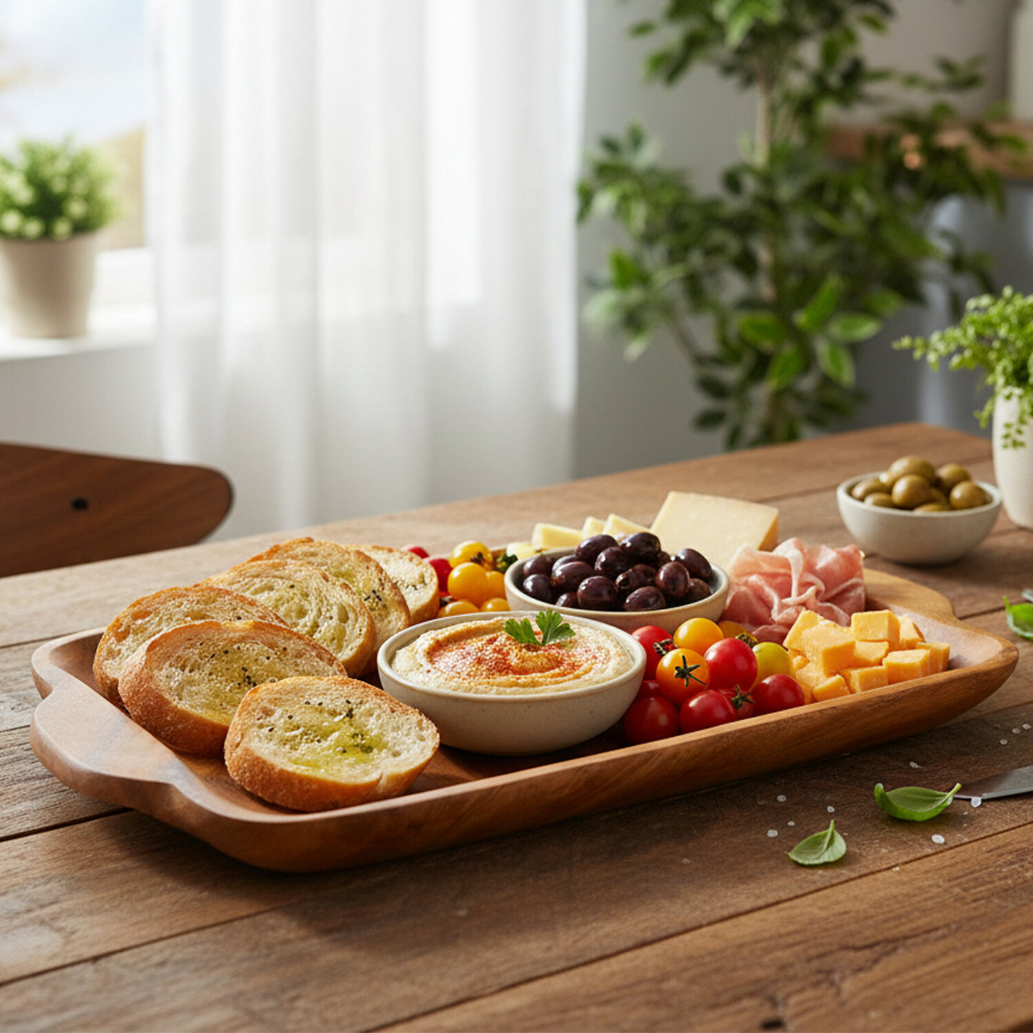 Maison By Premier Kora Serving Platter In Acacia Wood - Natural