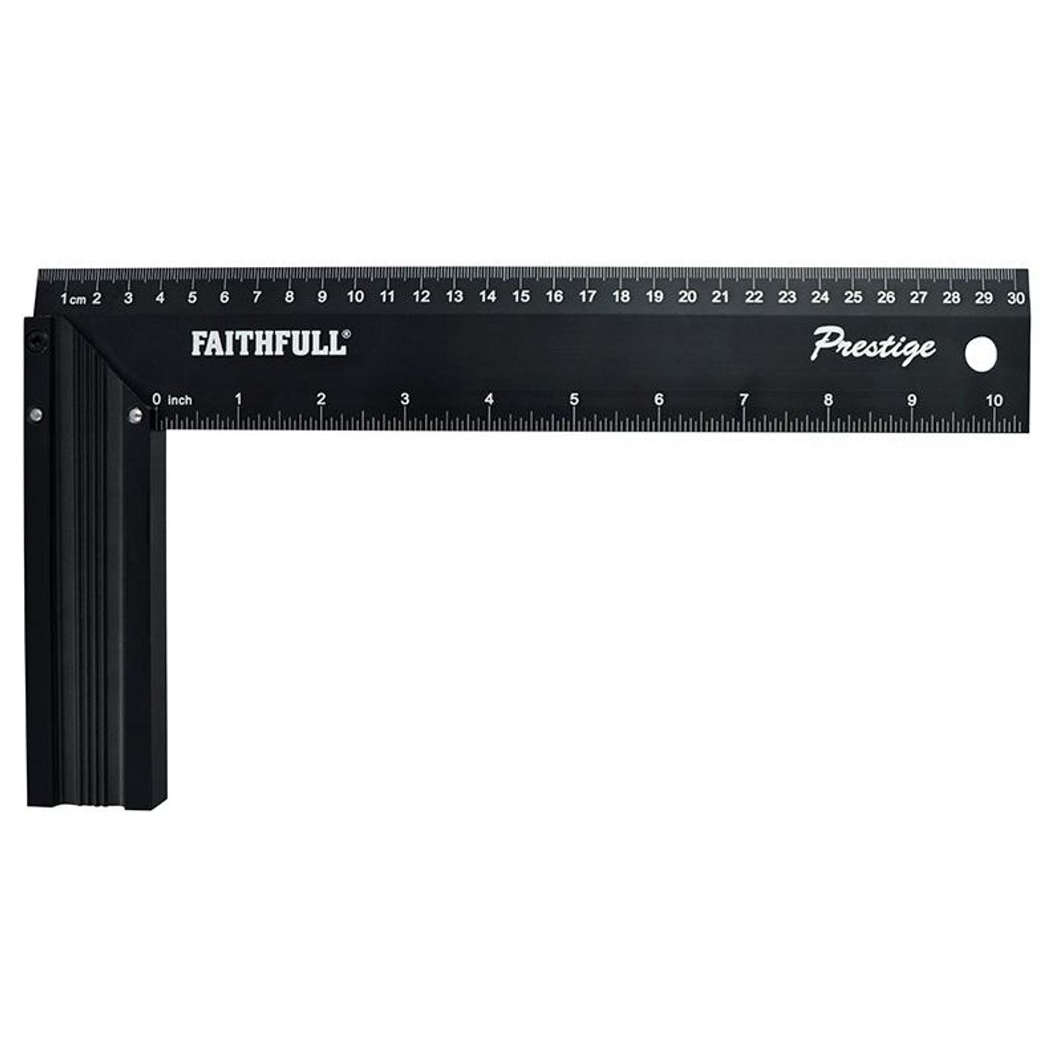 Faithfull Prestige Try Square Black Aluminium - Multi Colour