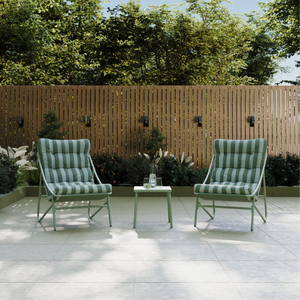 Charles Bentley Porto Stripe 2 Seater Bistro Set