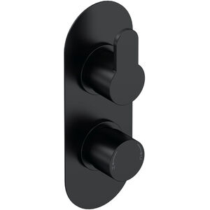 Balterley Consall Concealed Round Twin Thermostatic Shower Valve with Diverter