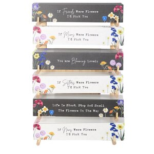 Set of 36 Wildflower Block Signs for Mother¿s Day & Birthdays