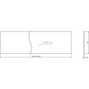 Oak Wood Bath Panel 1700mm - Side LDF