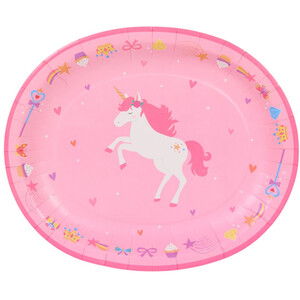 Pack of 4 Unicorn Paper Platters