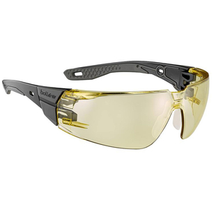 Bolle, Rush+ 2.0, Safety Glasses, Medium/Large, Amber, Platinum