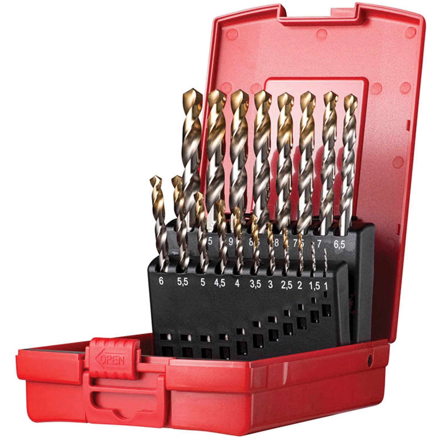 Dormer A095201 Set 201 A002 Hss Tin Coated Jobber Drill Set Of 19 1.0-10.0 X 0.5Mm - Image 10