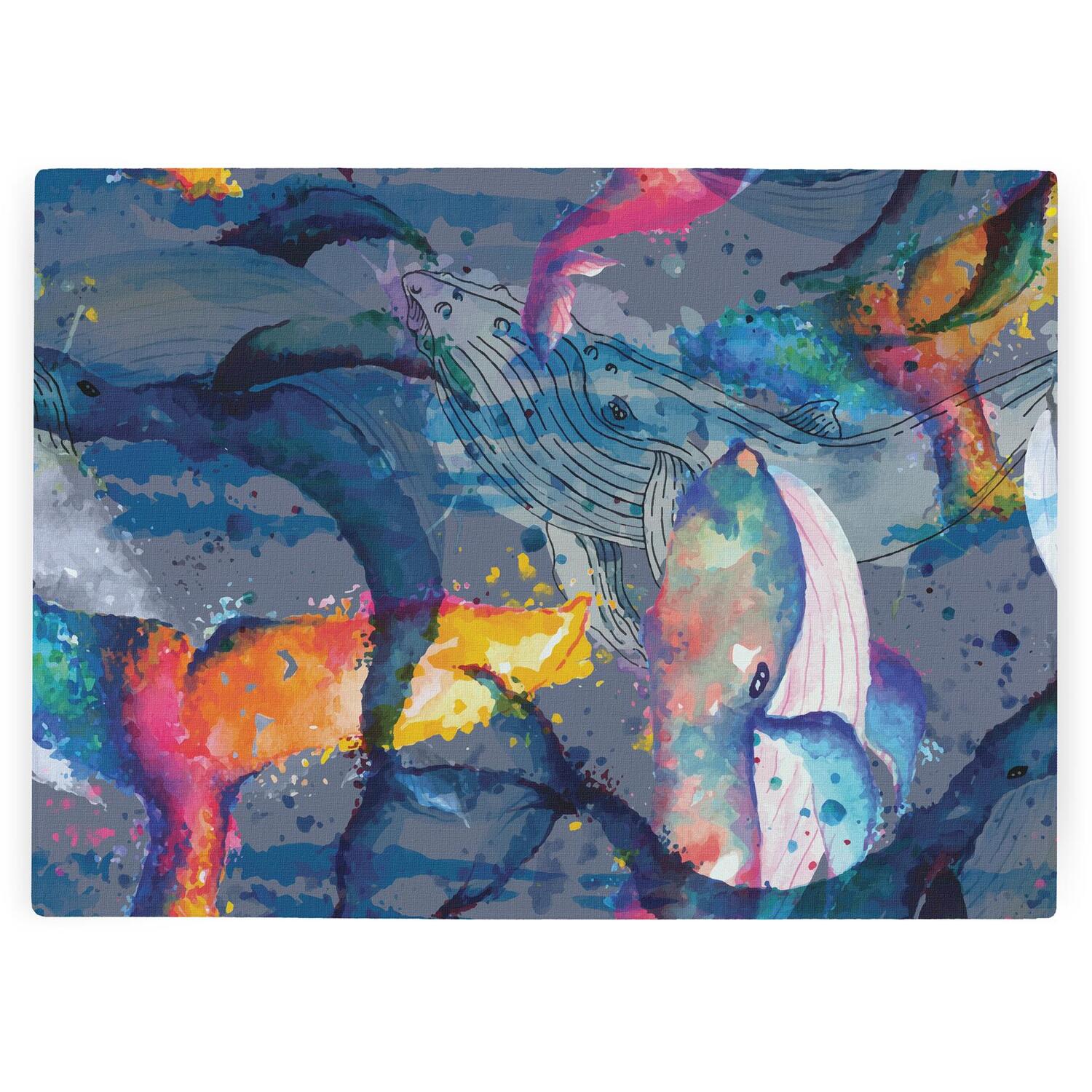 Image of Painted Whales Worktop Protector - Large&hellip;