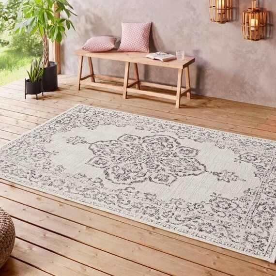 Tilos Vintage Indoor & Outdoor Rug Grey