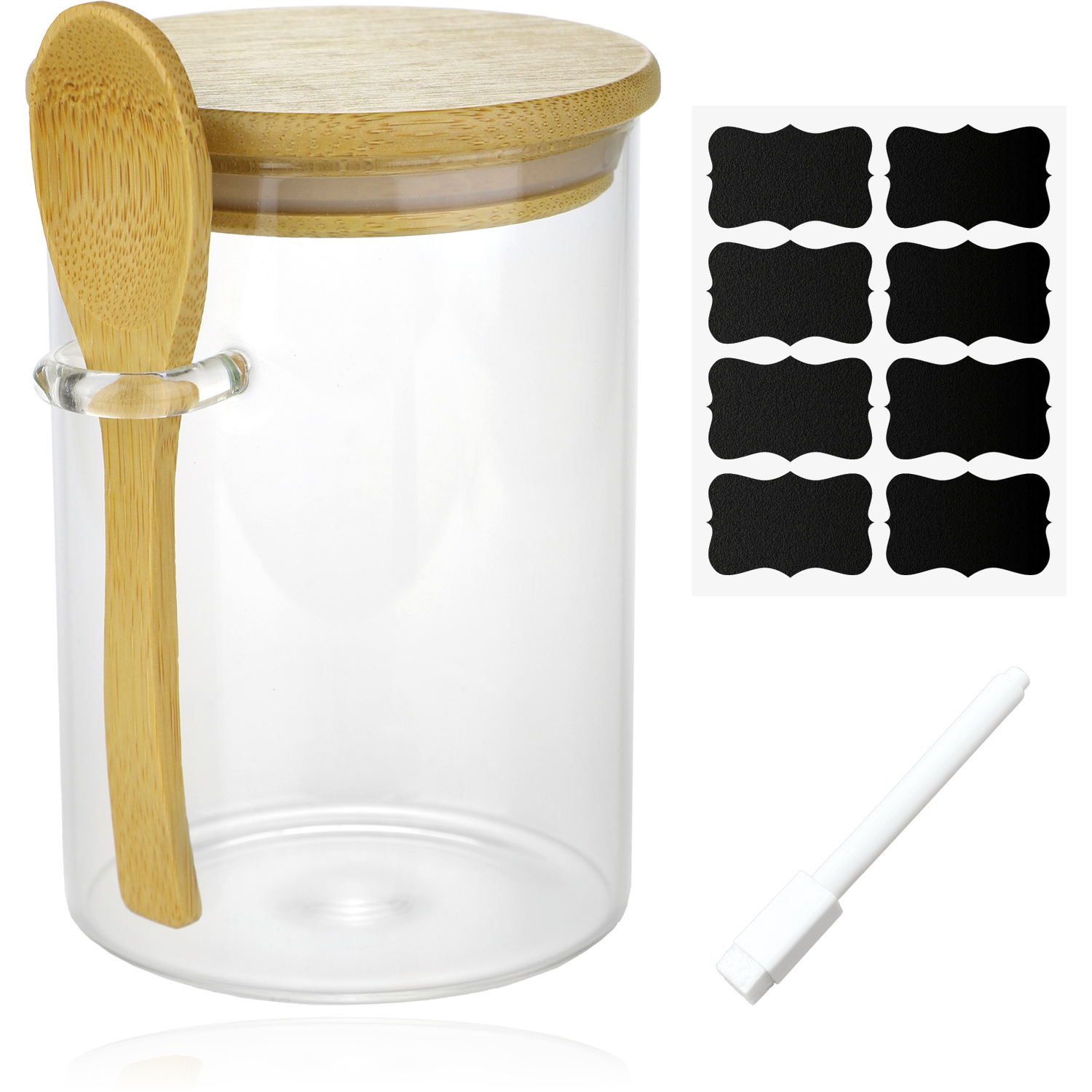 Image of SPARES2GO Glass Jar Airtight with Lid&hellip;