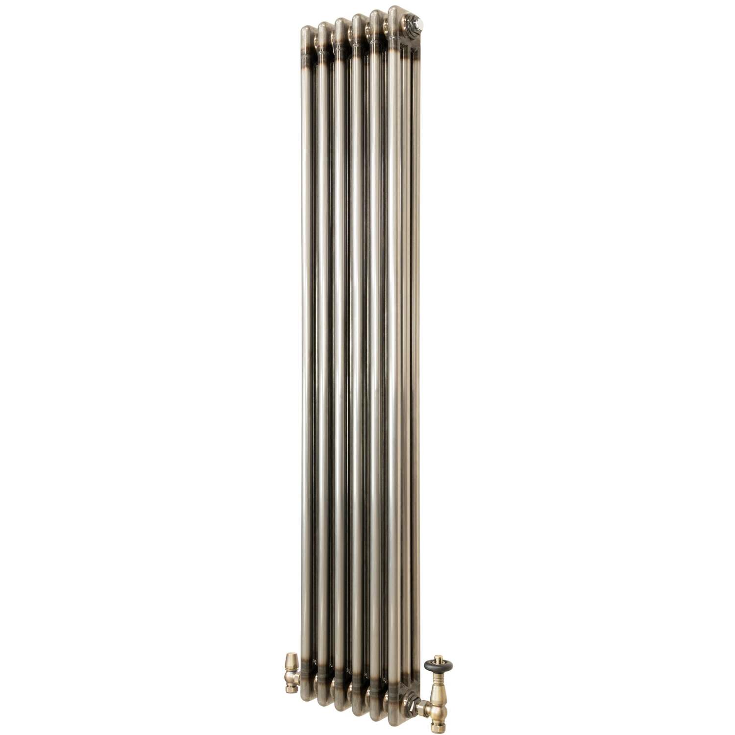 Monstershop Traditional 3 Column Radiator & Valves – 1500Mm X 290Mm - Raw Metal - Image 3