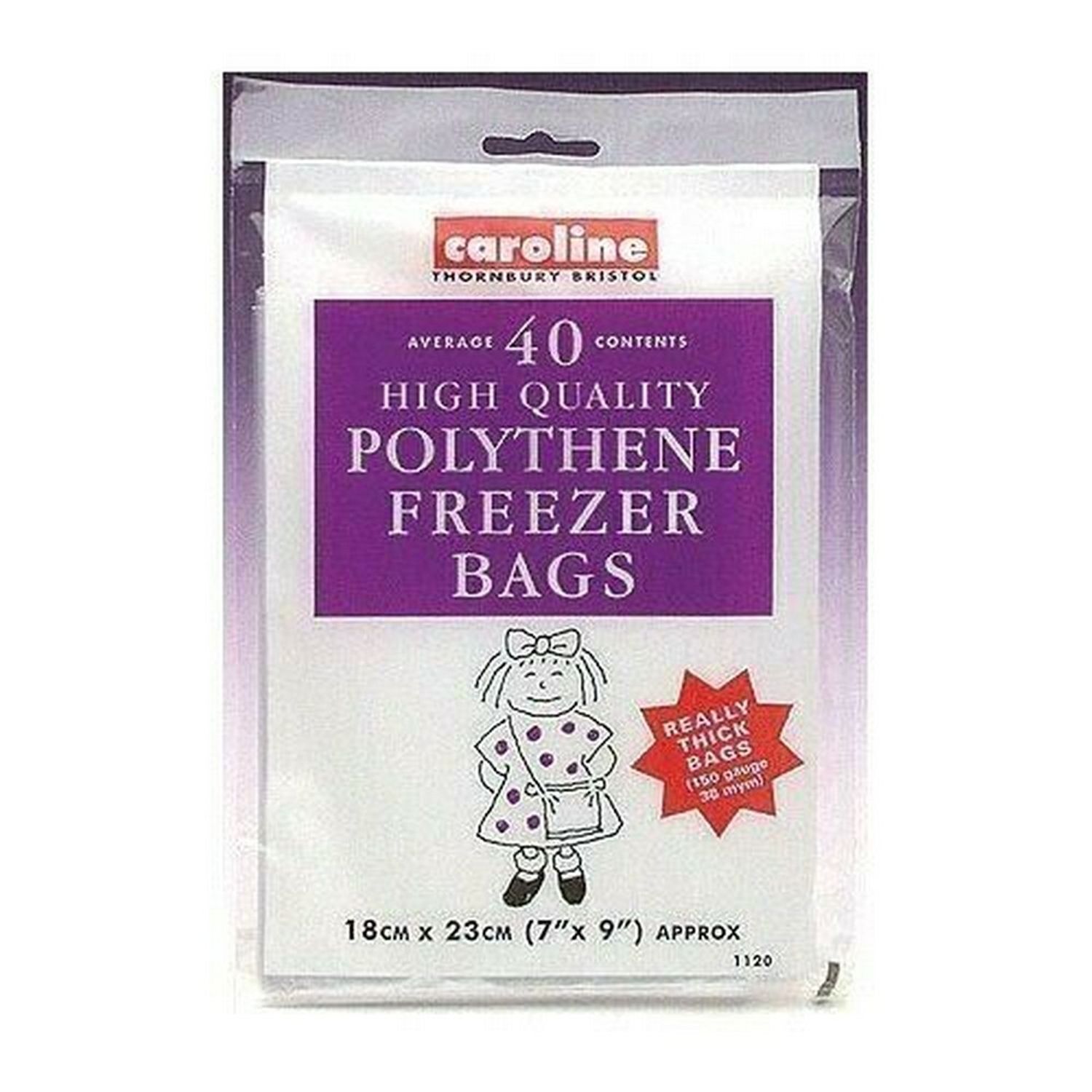 Caroline Freezer Bag (Pack Of 40) - White