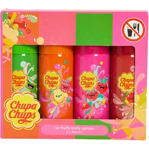 Pack of 4 Chupa Chups So Fruity Body Sprays