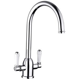 Balterley Traditional Dual Handle Kitchen Mixer Tap - Chrome