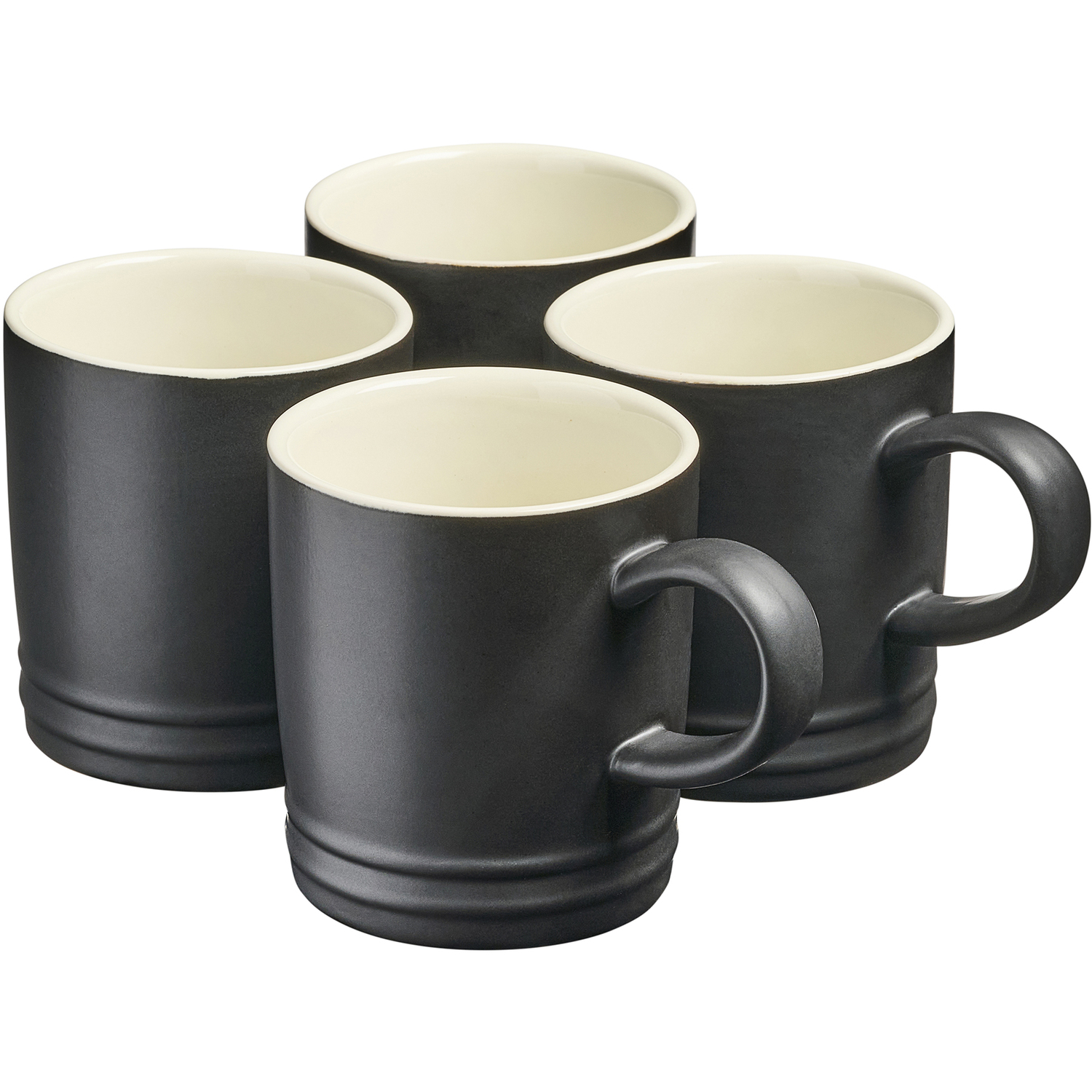 Cooks Professional (Black) 4 Piece Mug Set 240Ml - Image 4
