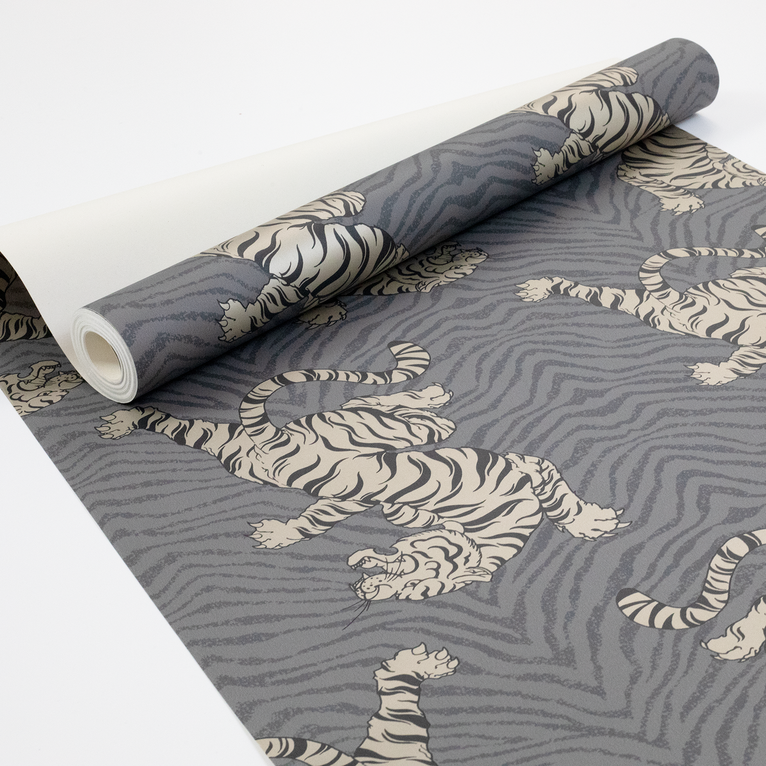 Rasch Charcoal/Gold Tiger Animal Print Motif Metallic Wallpaper 273297 - Image 4