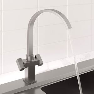 Twin Lever Swivel Spout Kitchen Mixer Tap-2TAPK021A