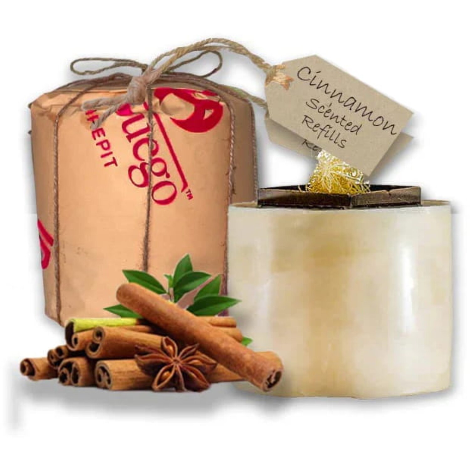 Eco Fuego Ecofuego 2.5Kg Cinnamon Oil Infused Wax Refill - Cream