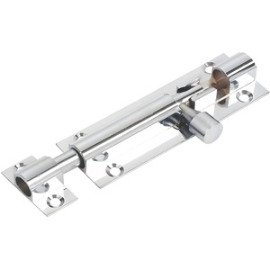 Dzina Heavy Duty Steel Sliding Door Bolt with Smooth Action & Spring Door Stop. Available in 38mm,